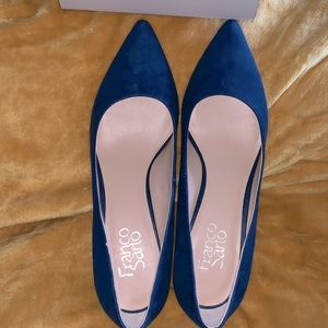 Franco Sarto Callan, Blue Suede 8.5